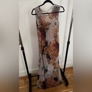 Animal Print ASOS Mesh Dress